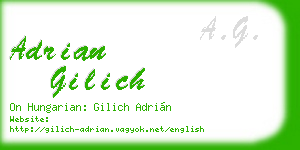 adrian gilich business card